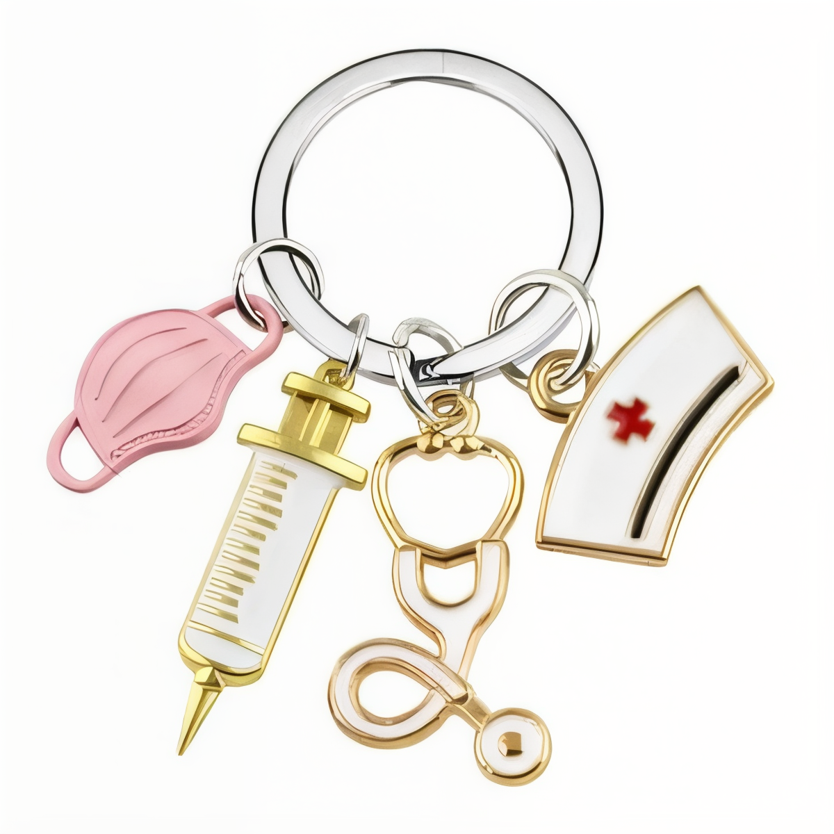 Stethoscope RN Nurse Heart Gift Charm