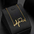 EKG Heartbeat Medical Stethoscope Necklace
