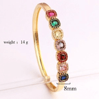minimalist zircon bracelet for women