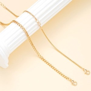 2Pcs Heart Zircon Anklets Set for Women