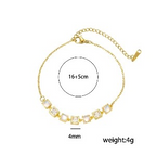 Fashion Square Cat Eye Zircon Bracelet