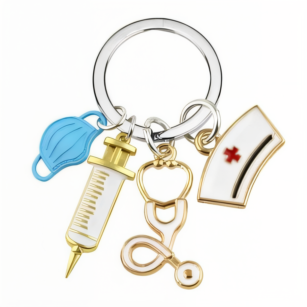 Stethoscope RN Nurse Heart Gift Charm