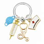 Stethoscope RN Nurse Heart Gift Charm