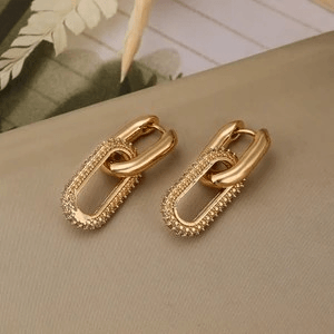stunning geometric zircon earrings