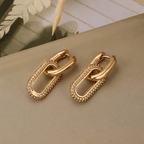 stunning geometric zircon earrings