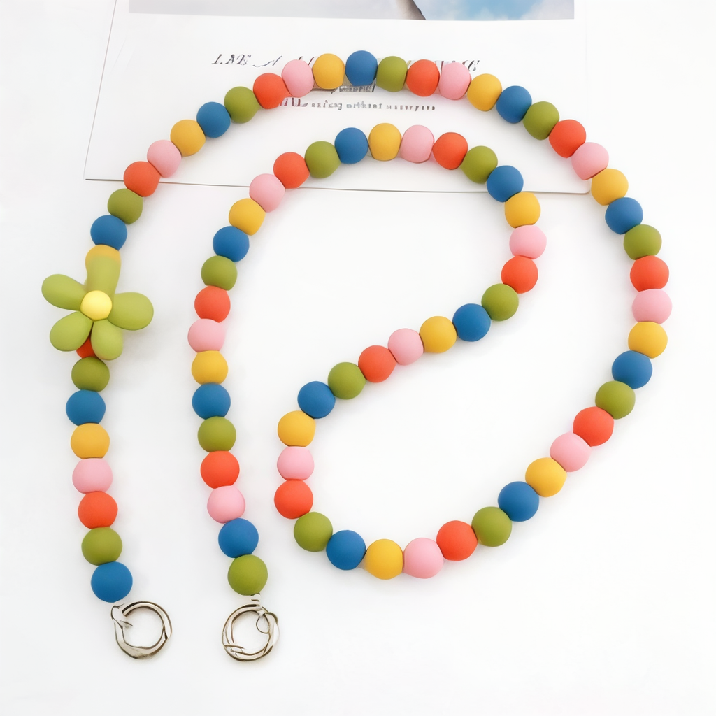 Handmade Beaded Phone Lanyard Crossbody Strap