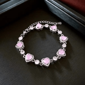 zircon heart bracelet Bangle for Women Jewelry Gift