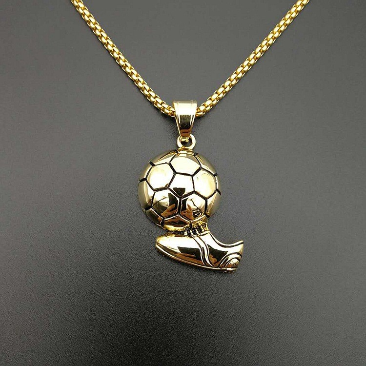 Football Soccer Necklace Chain for Men Boys