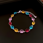 zircon heart bracelet Bangle for Women Jewelry Gift